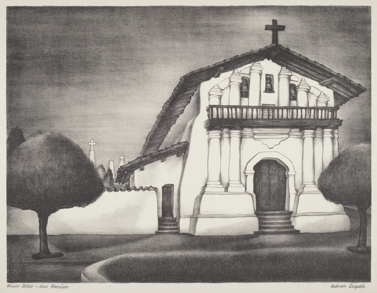 Mission Dolores - San Francisco by Marguerite Redman Dorgeloh