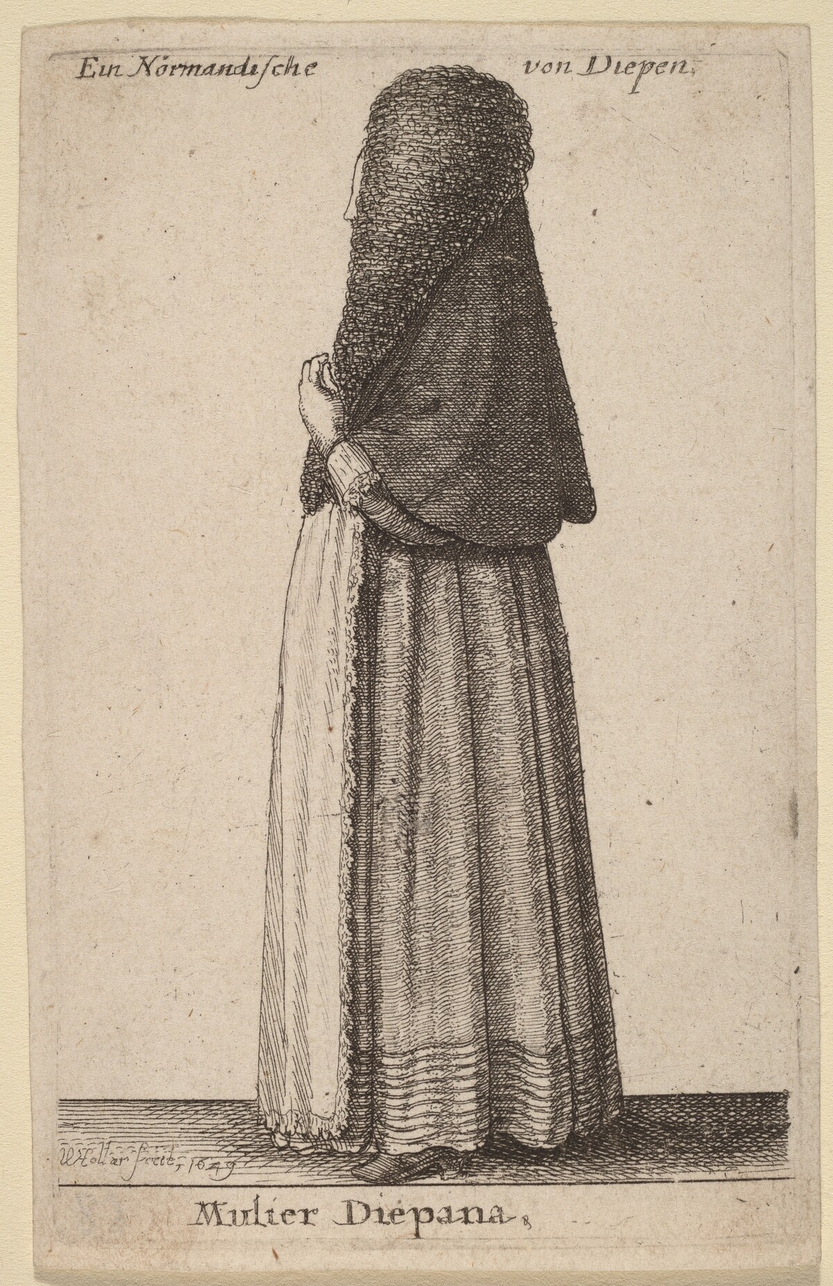 Mulier Diepana by Wenceslaus Hollar