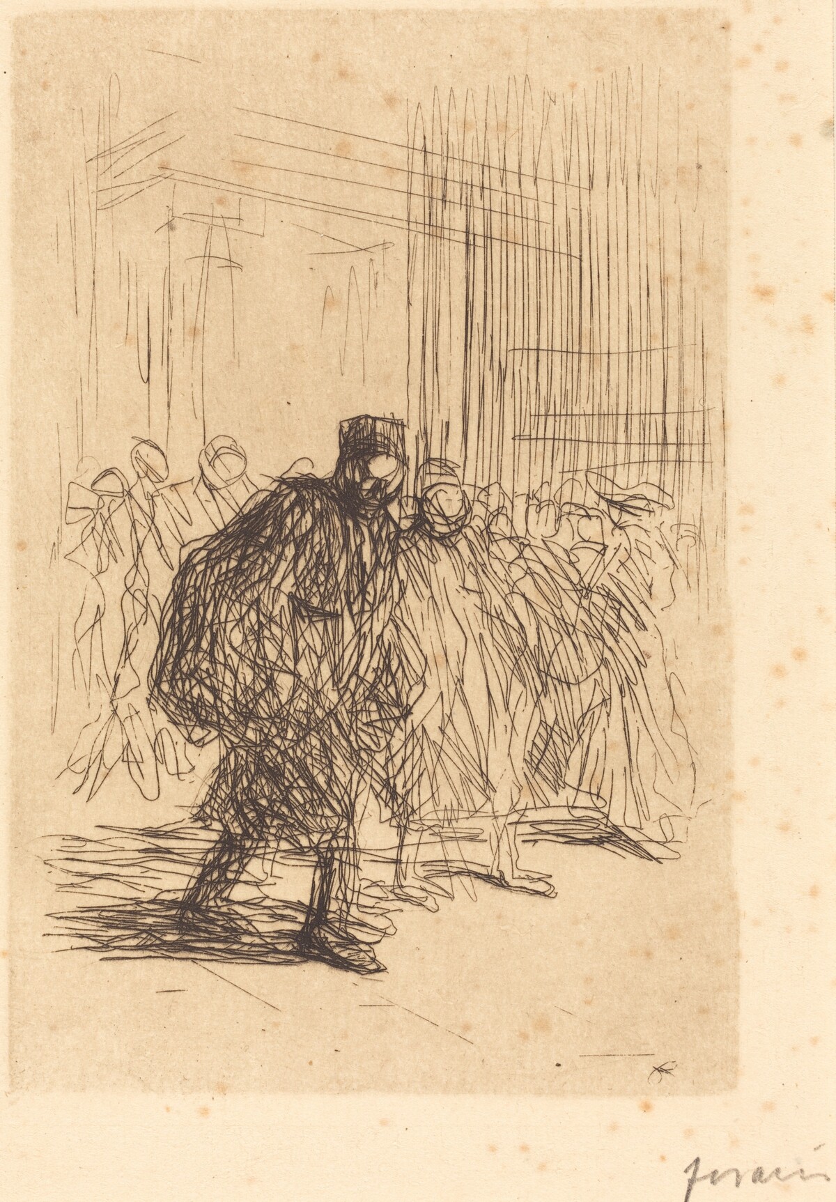 Les couloirs du Palais (The Corridors of the Palace of Justice) by Jean-Louis Forain