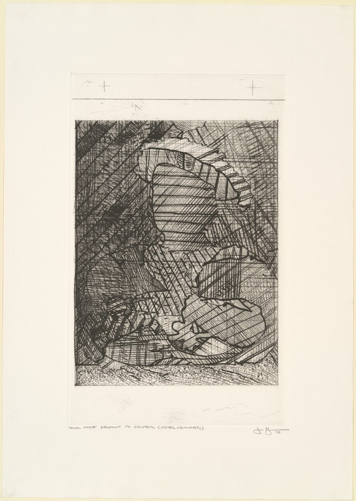 After Holbein [trial proof] by Jasper Johns
