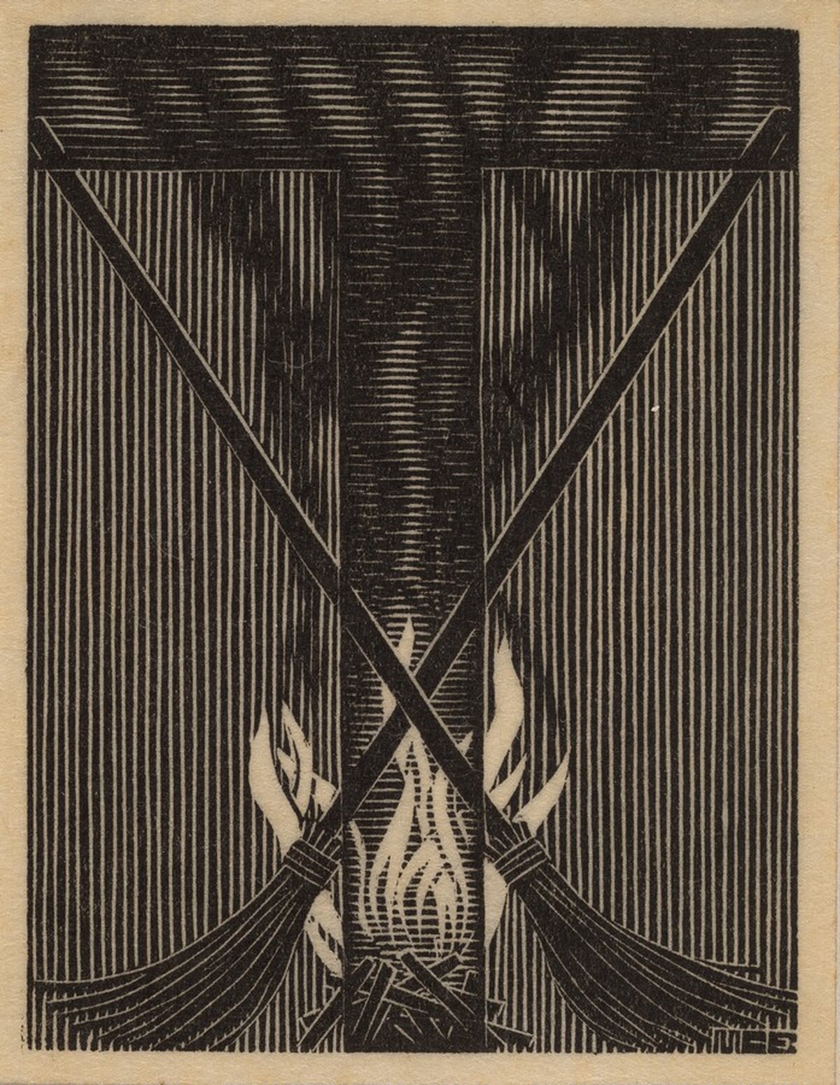 Initial T by M.C. Escher