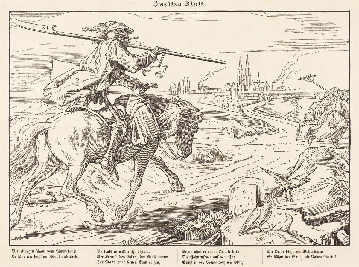 Auch ein Todtentanz II by Alfred Rethel