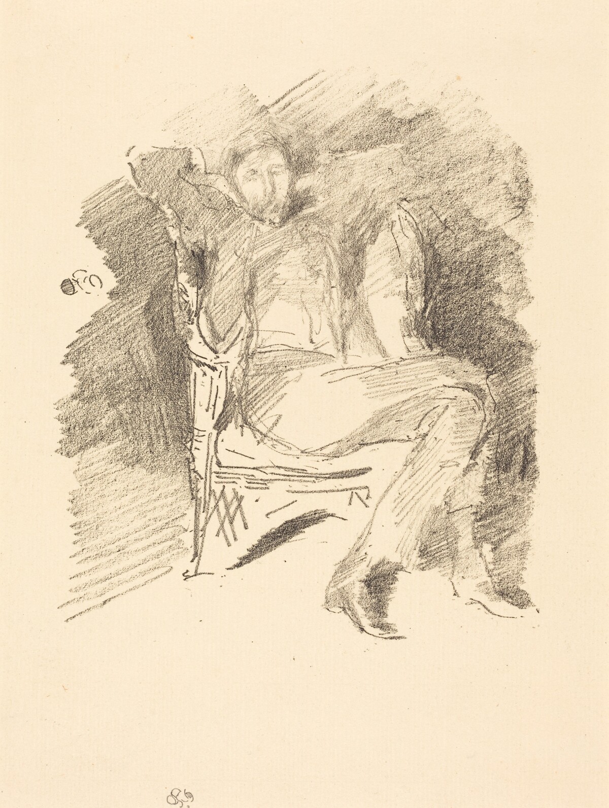 Firelight: Joseph Pennell, No. 1 by James McNeill Whistler