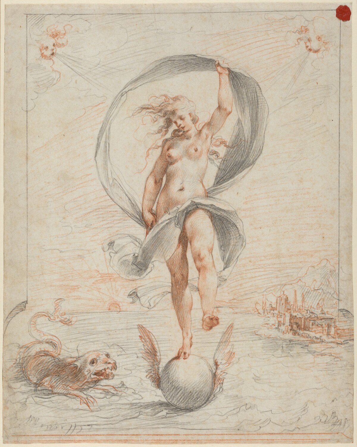 Allegorical Figure by Giuseppe Cesari, called Cavaliere d'Arpino