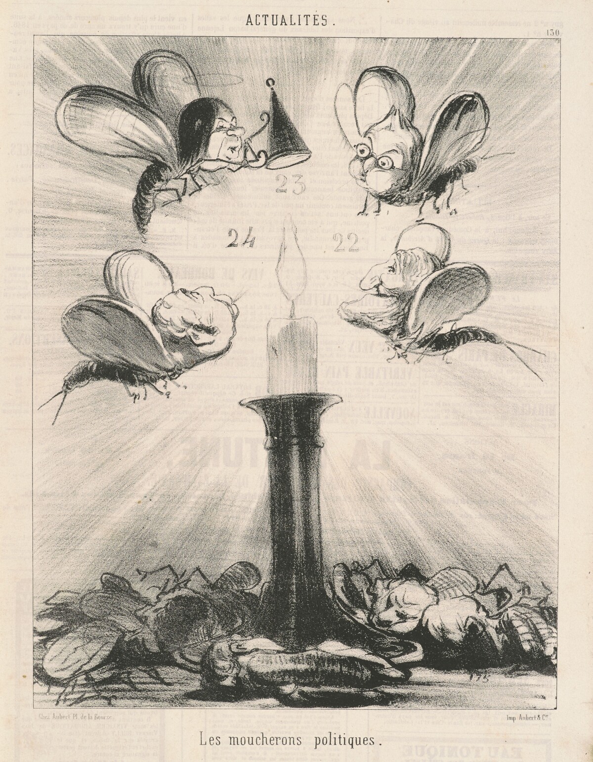 Les moucherons politiques by Honoré Daumier