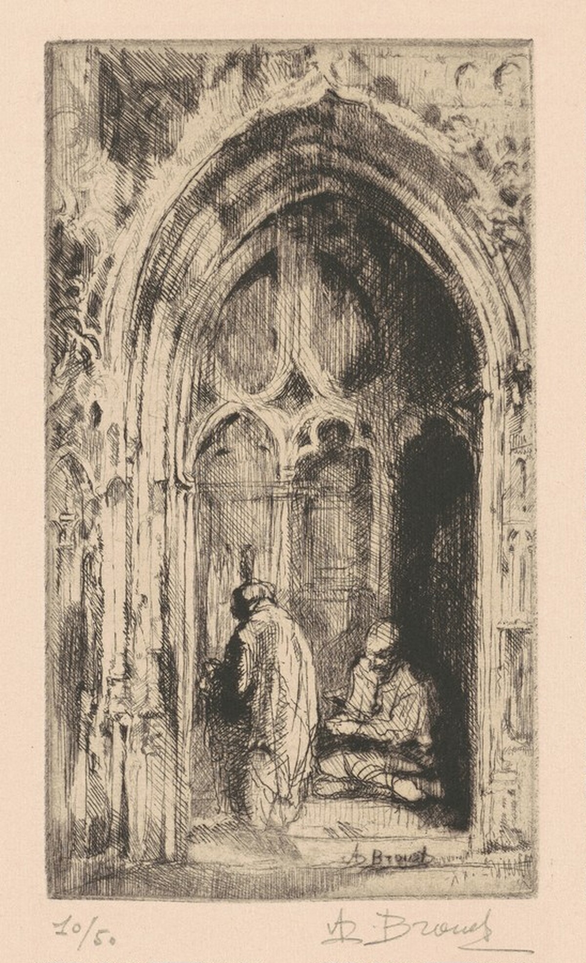 Porche D'Eglise by Auguste Brouet