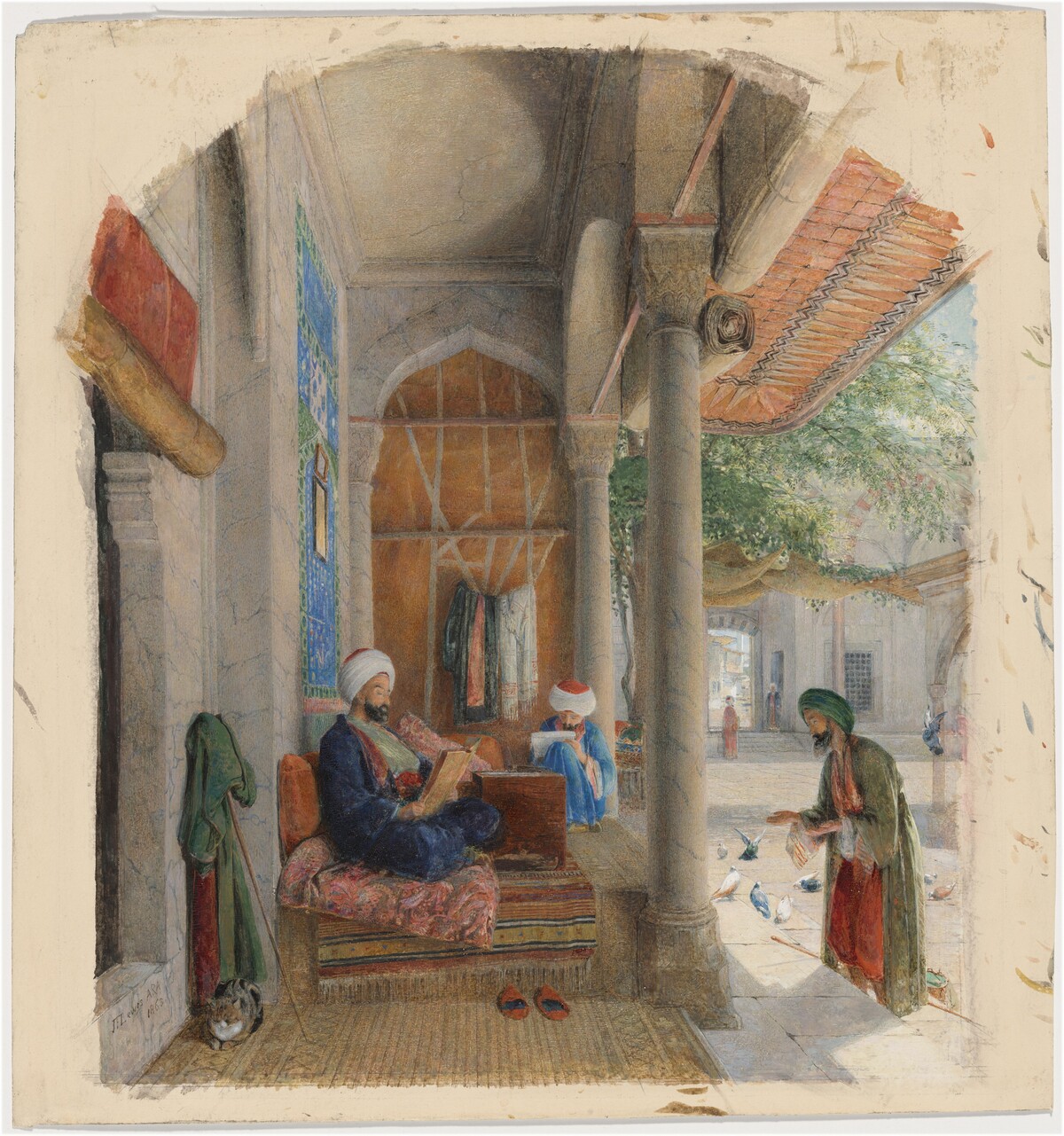 A Fakeer at the Door of a Mosque, Constantinople by John Frederick Lewis