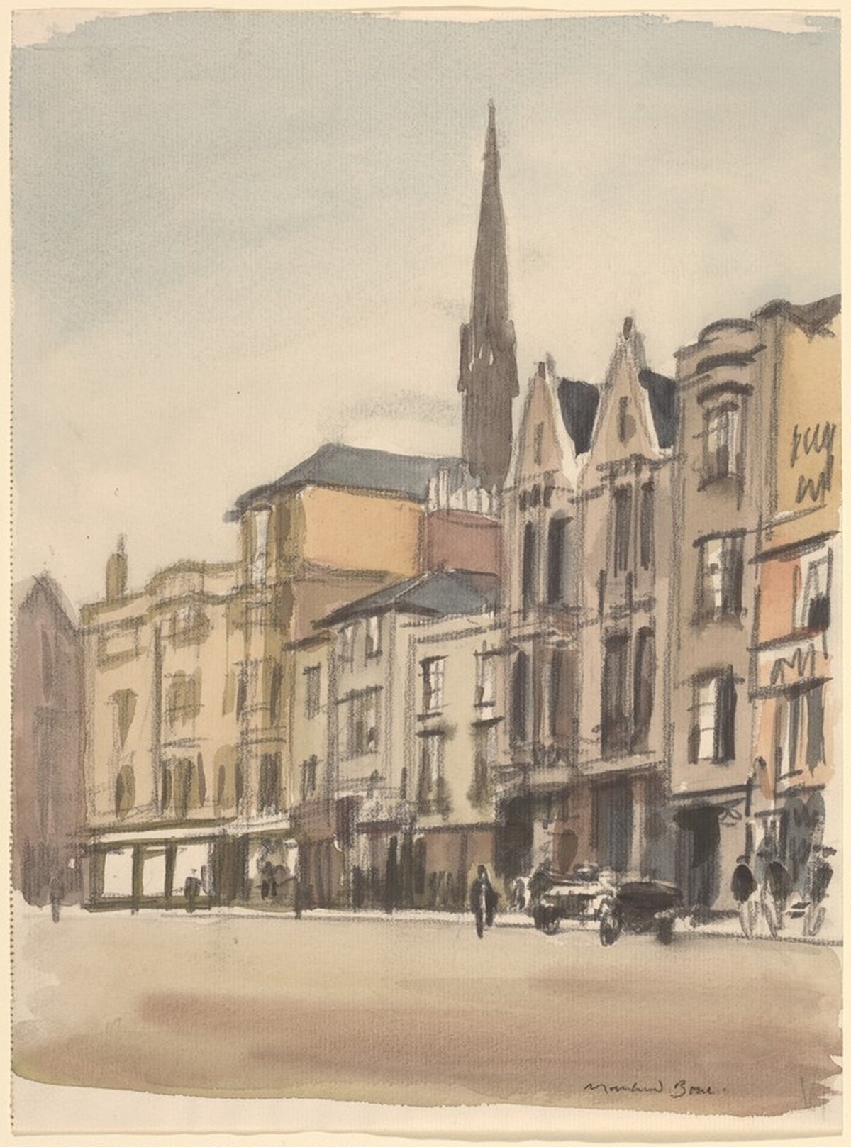 The Broad, Oxford by Sir Muirhead Bone