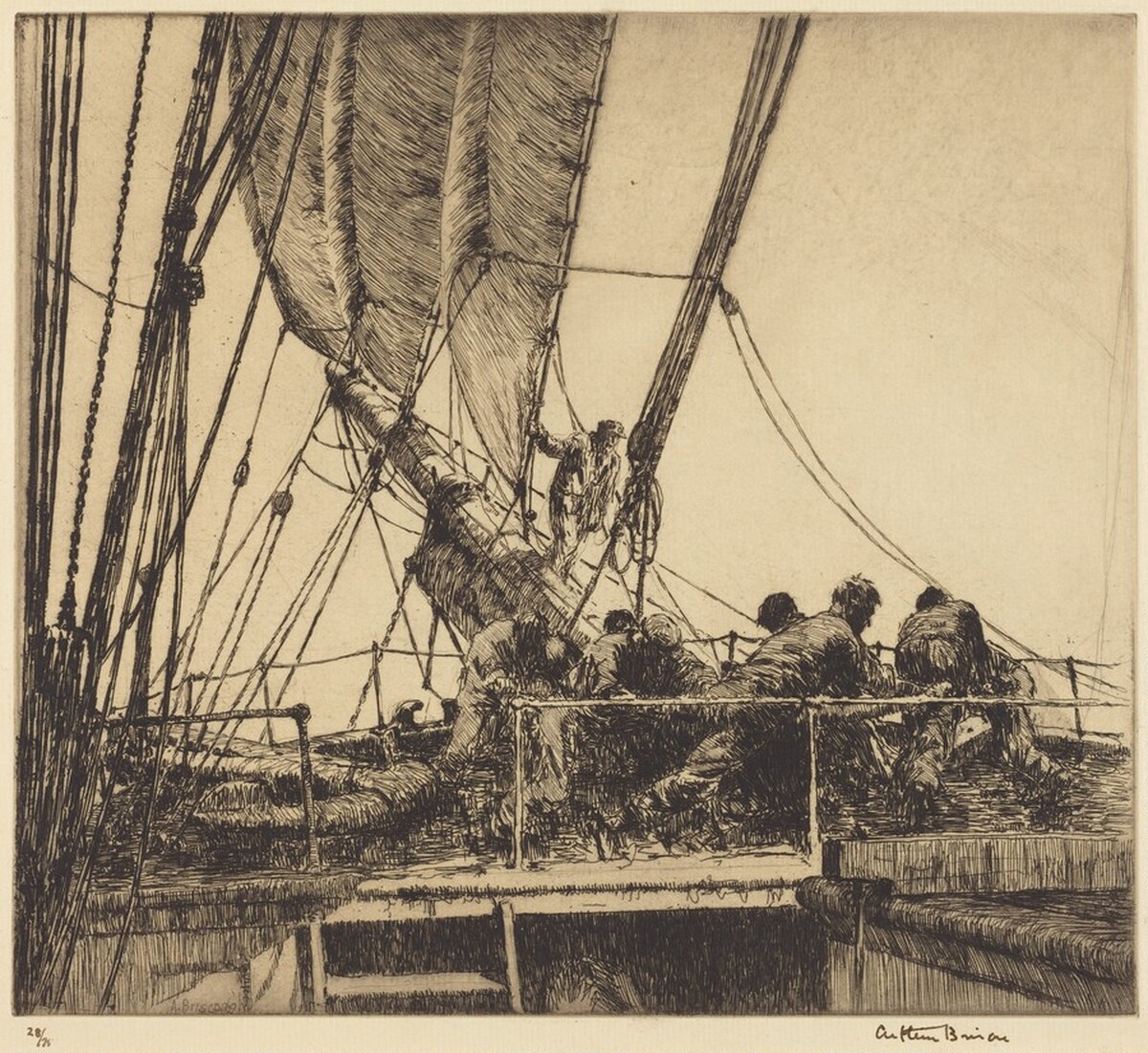 "We're Bound for Rio Grande" by Arthur Briscoe