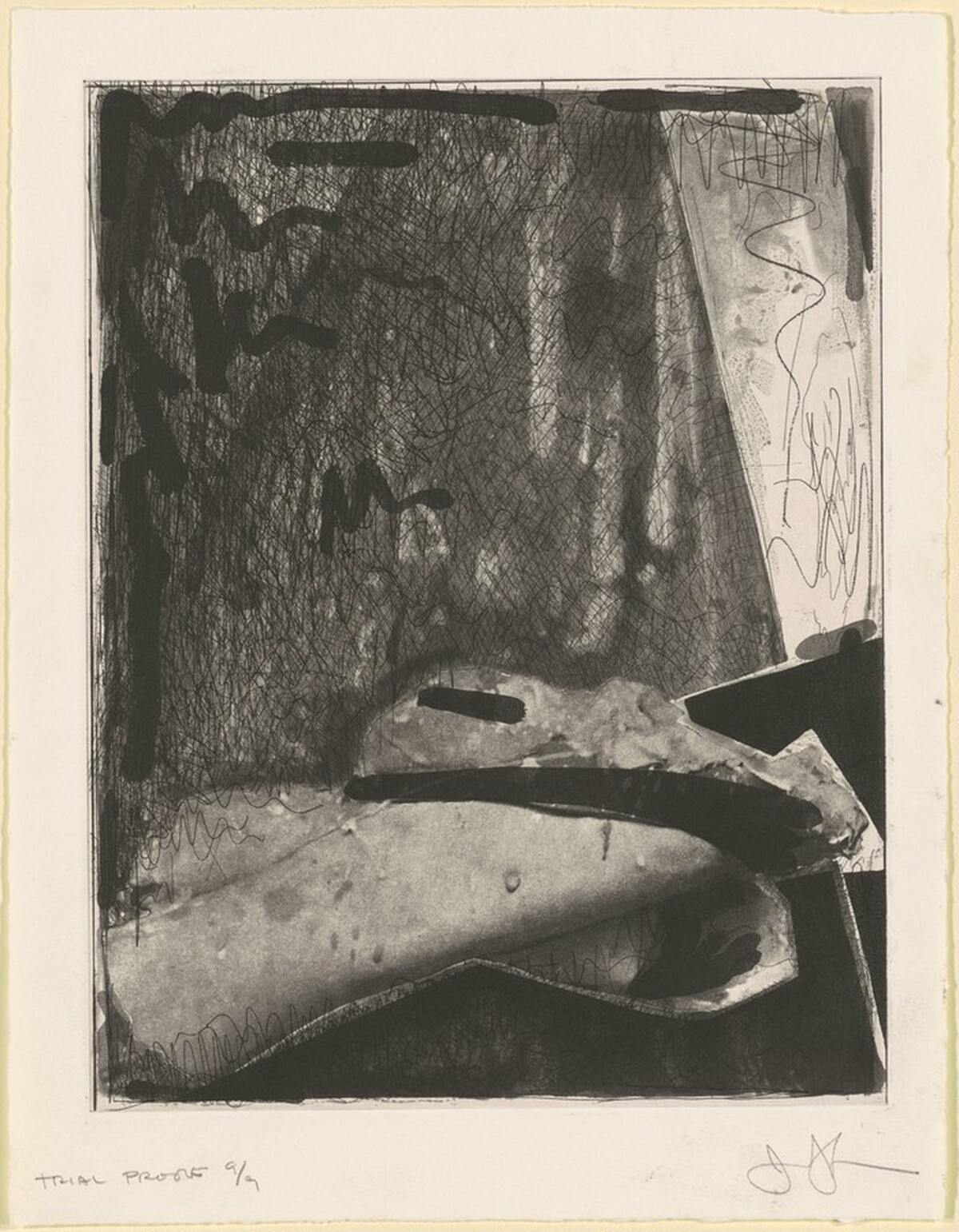 Feet (b) [trial proof 9] by Jasper Johns