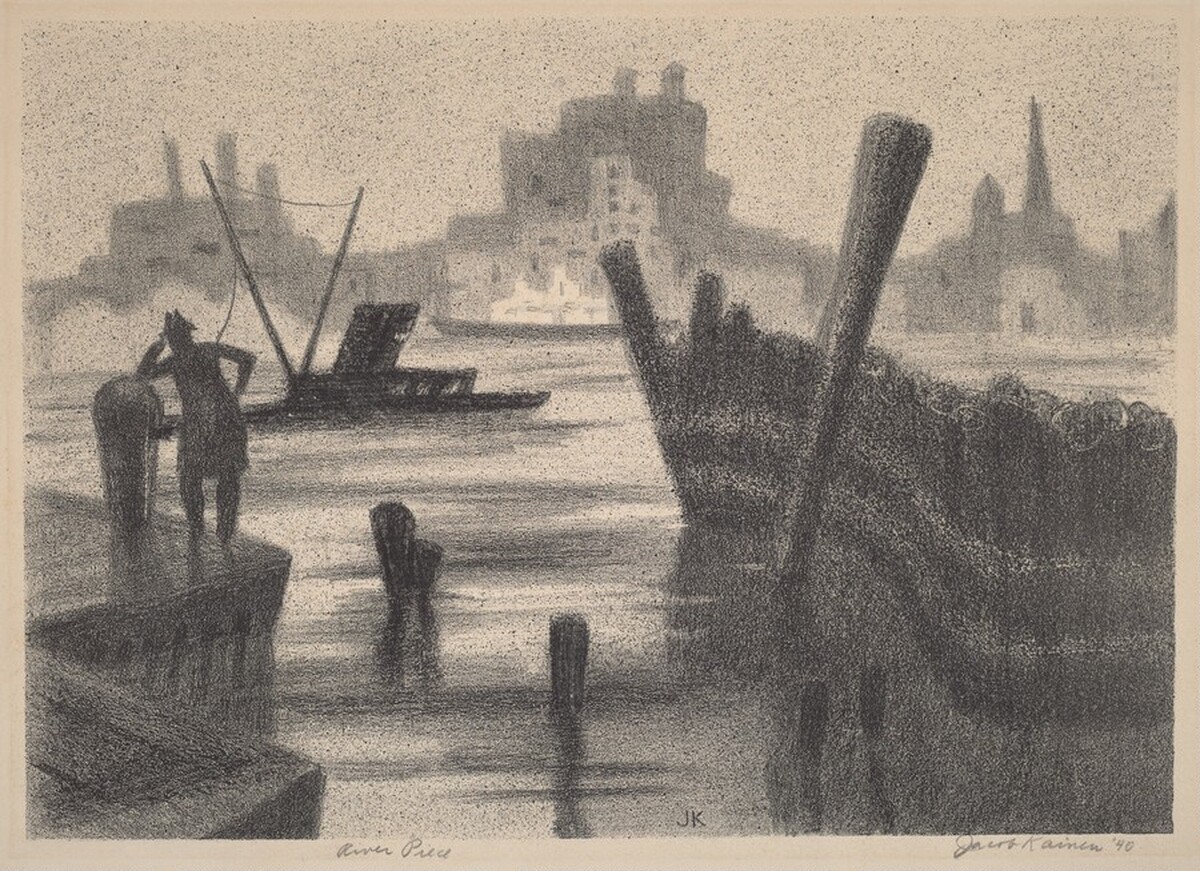 River Piece by Jacob Kainen