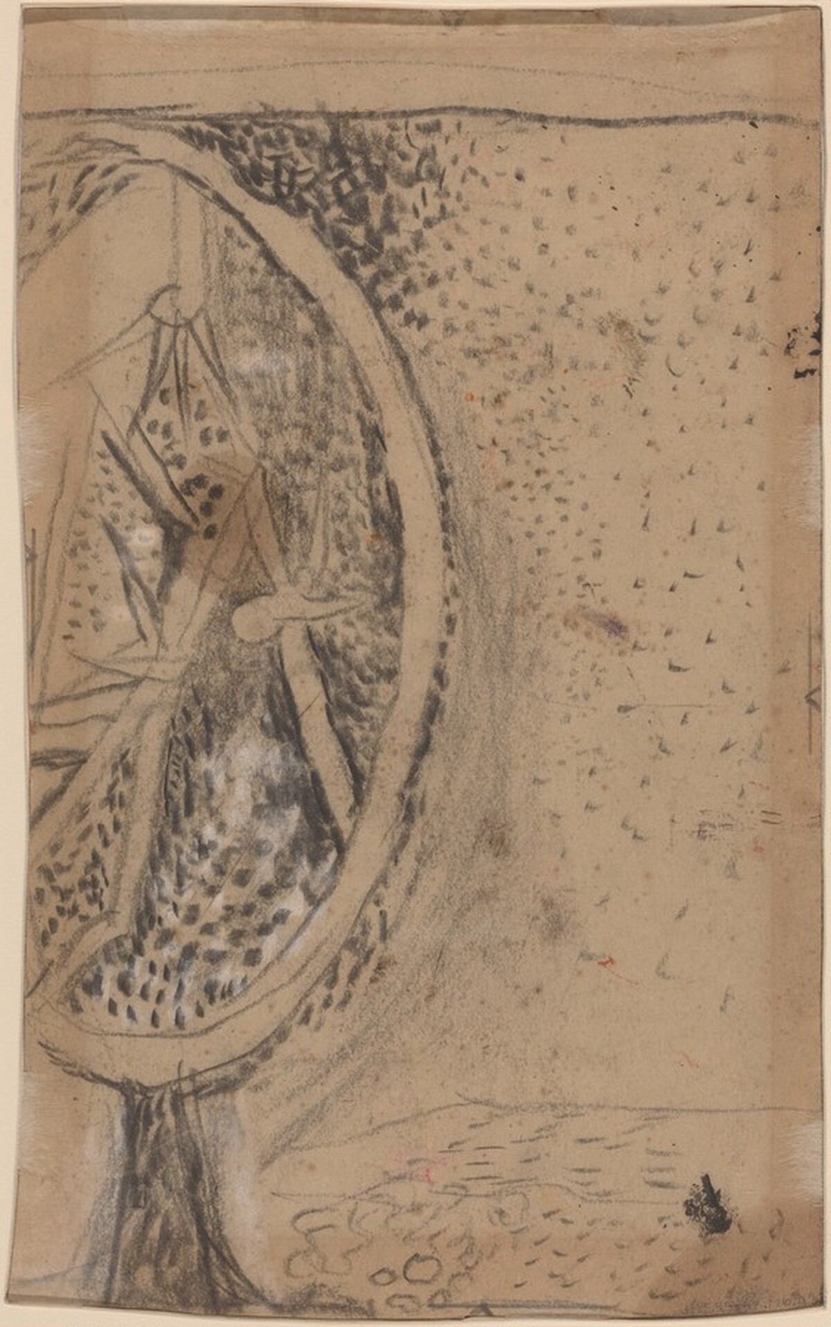Study for "Thorn Head" [verso] by Graham Sutherland