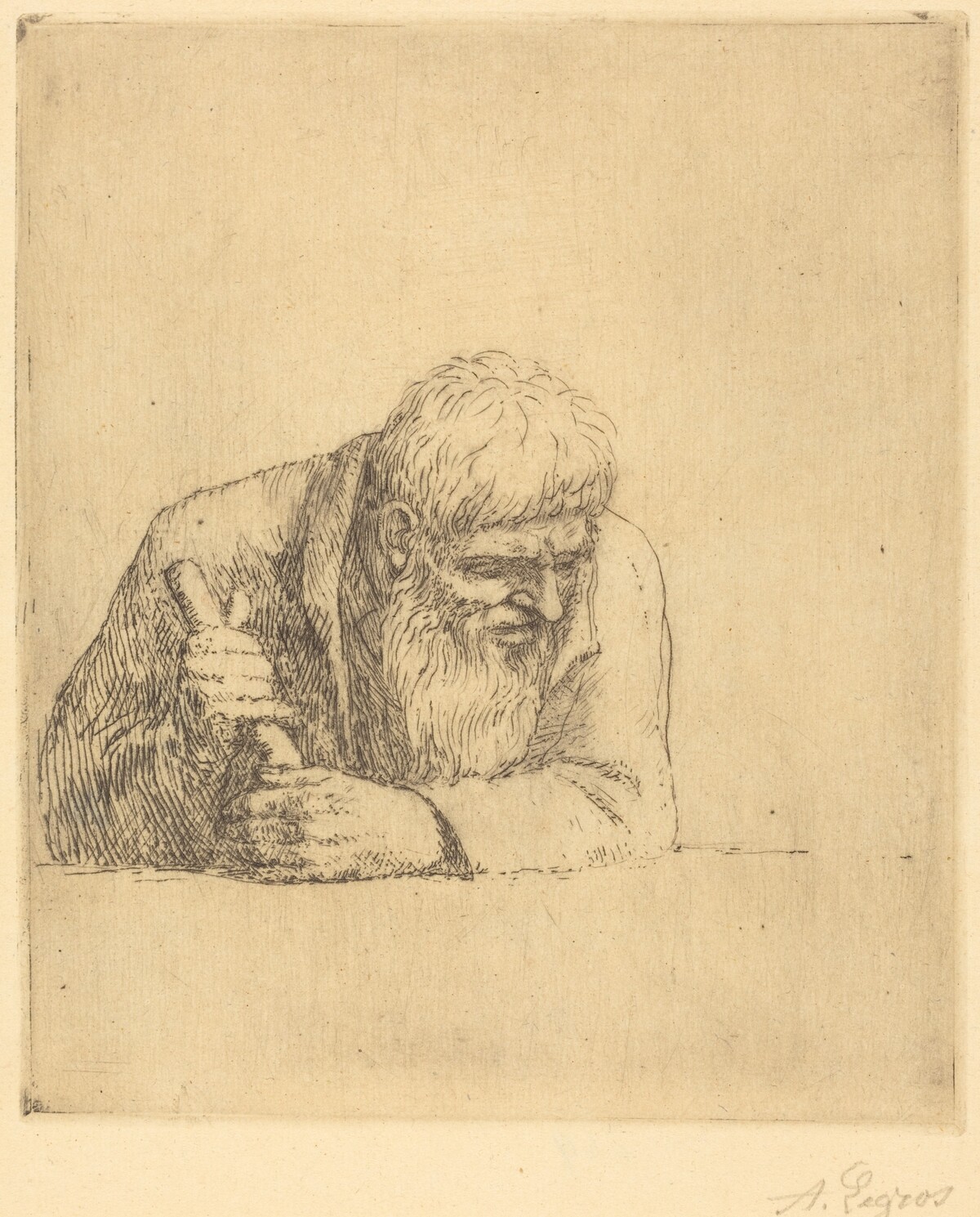 Curious Man (Un curieux) by Alphonse Legros