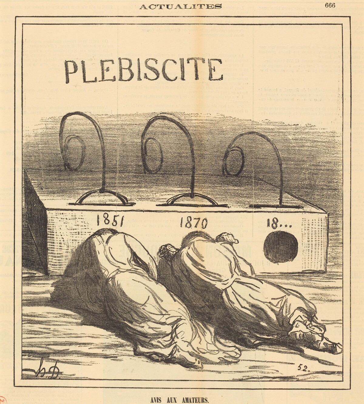 Avis aux amateurs by Honoré Daumier