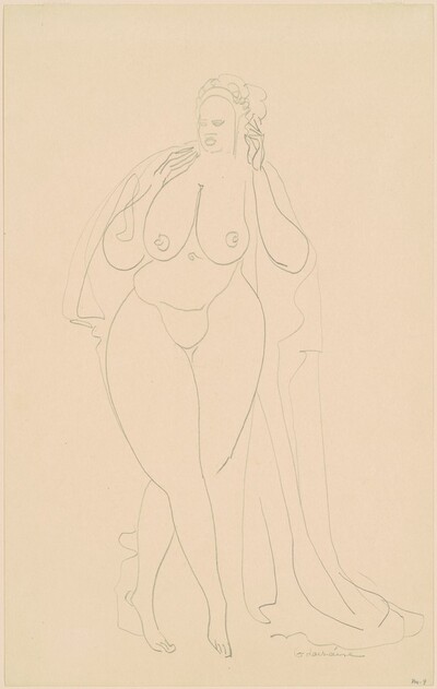 Nude with Robe