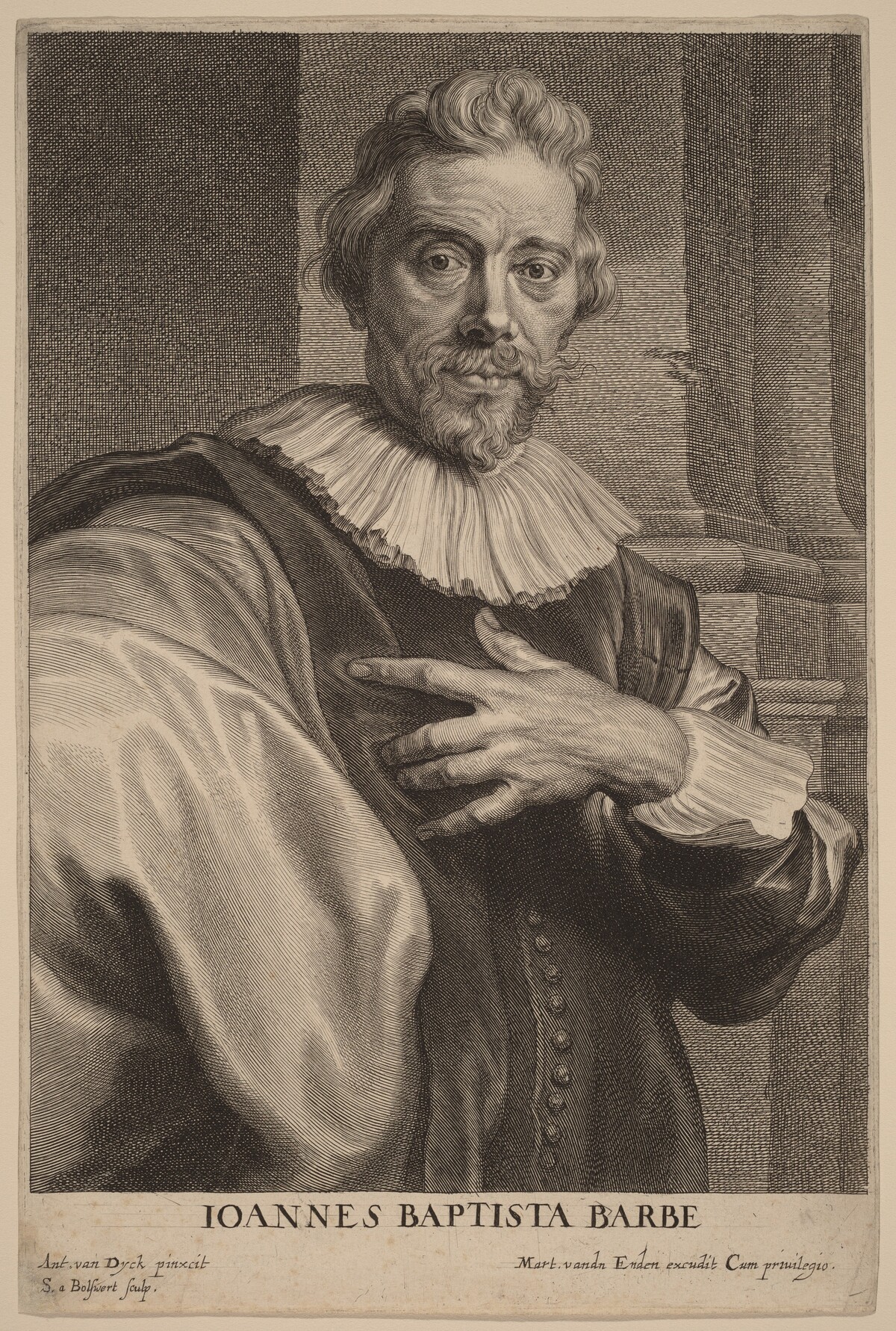 Jan Baptista Barbe by Schelte Adams Bolswert after Sir Anthony van Dyck