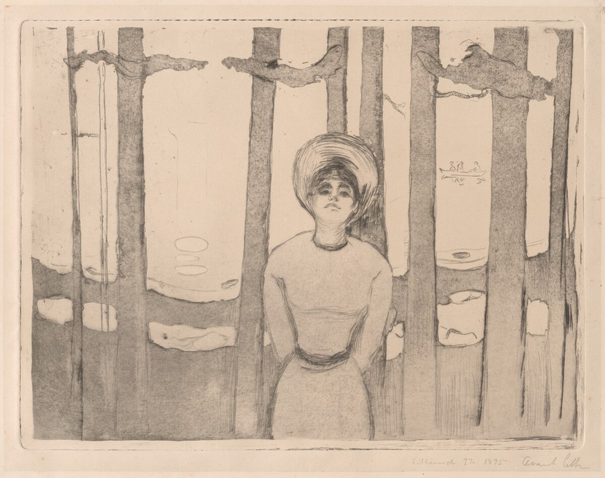 Summer Night. The Voice (Sommernatt. Stemmen) by Edvard Munch