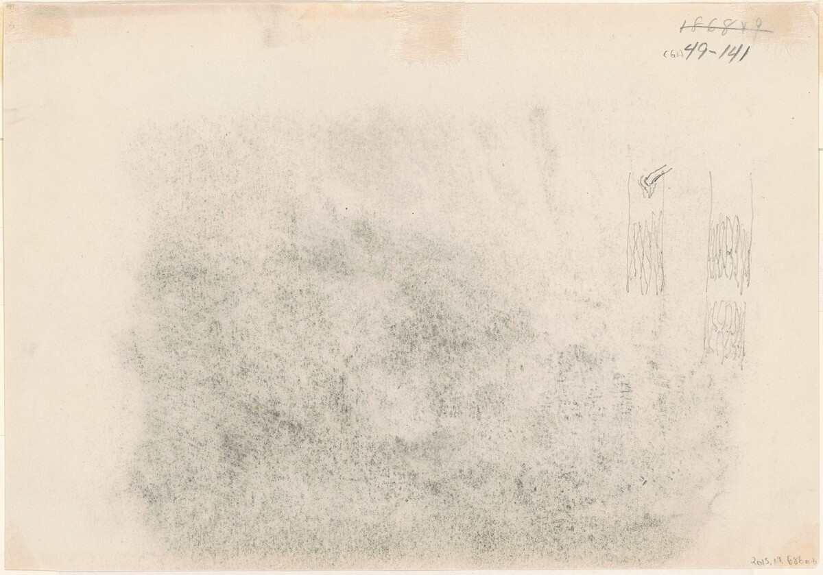 Tree Trunks [verso] by John Singer Sargent