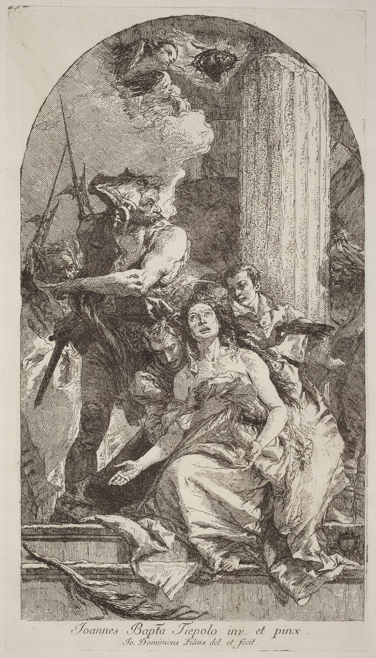 Martyrdom of Saint Agatha by Giovanni Domenico Tiepolo after Giovanni Battista Tiepolo