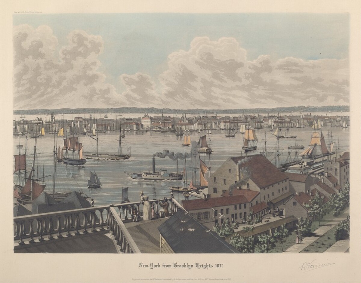 New York from Brooklyn Heights by R. Varin