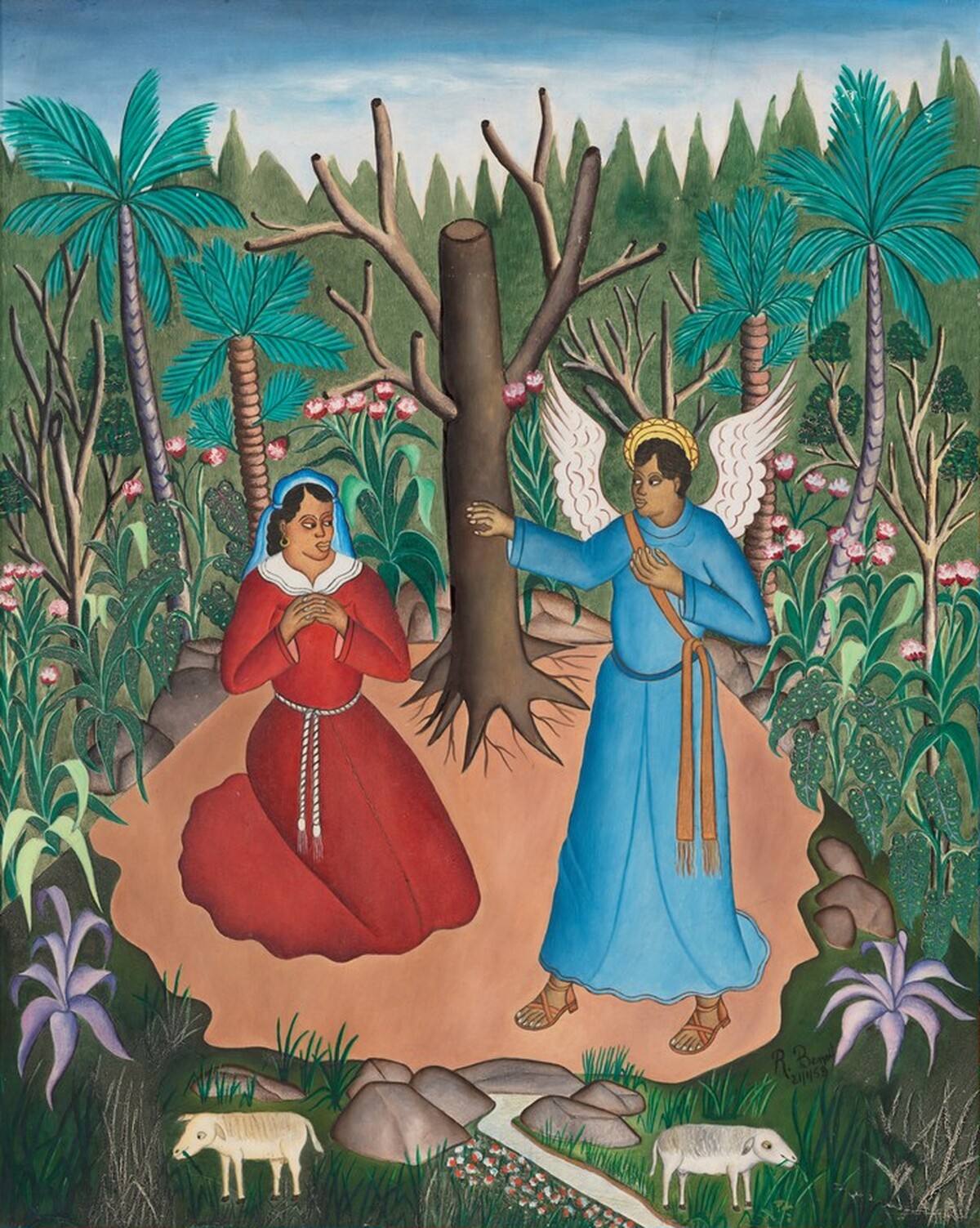 Annunciation by Rigaud Benoit