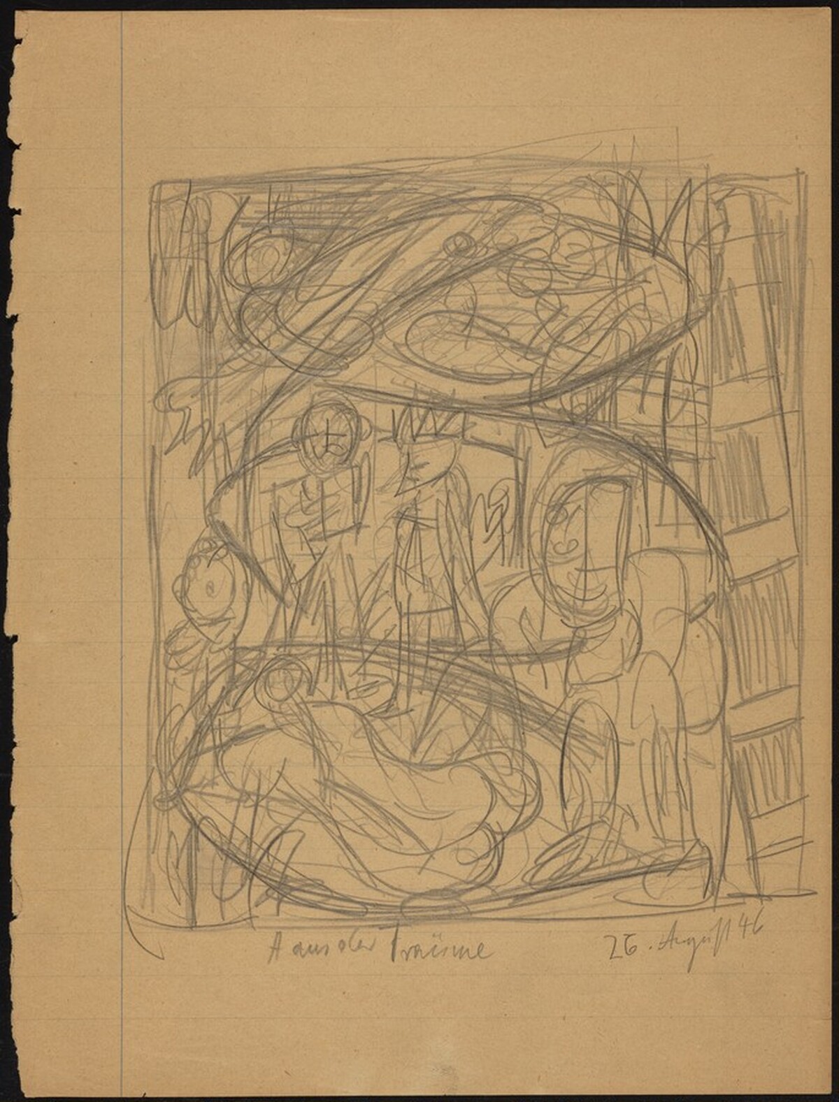 Figures in an Interior by Max Beckmann