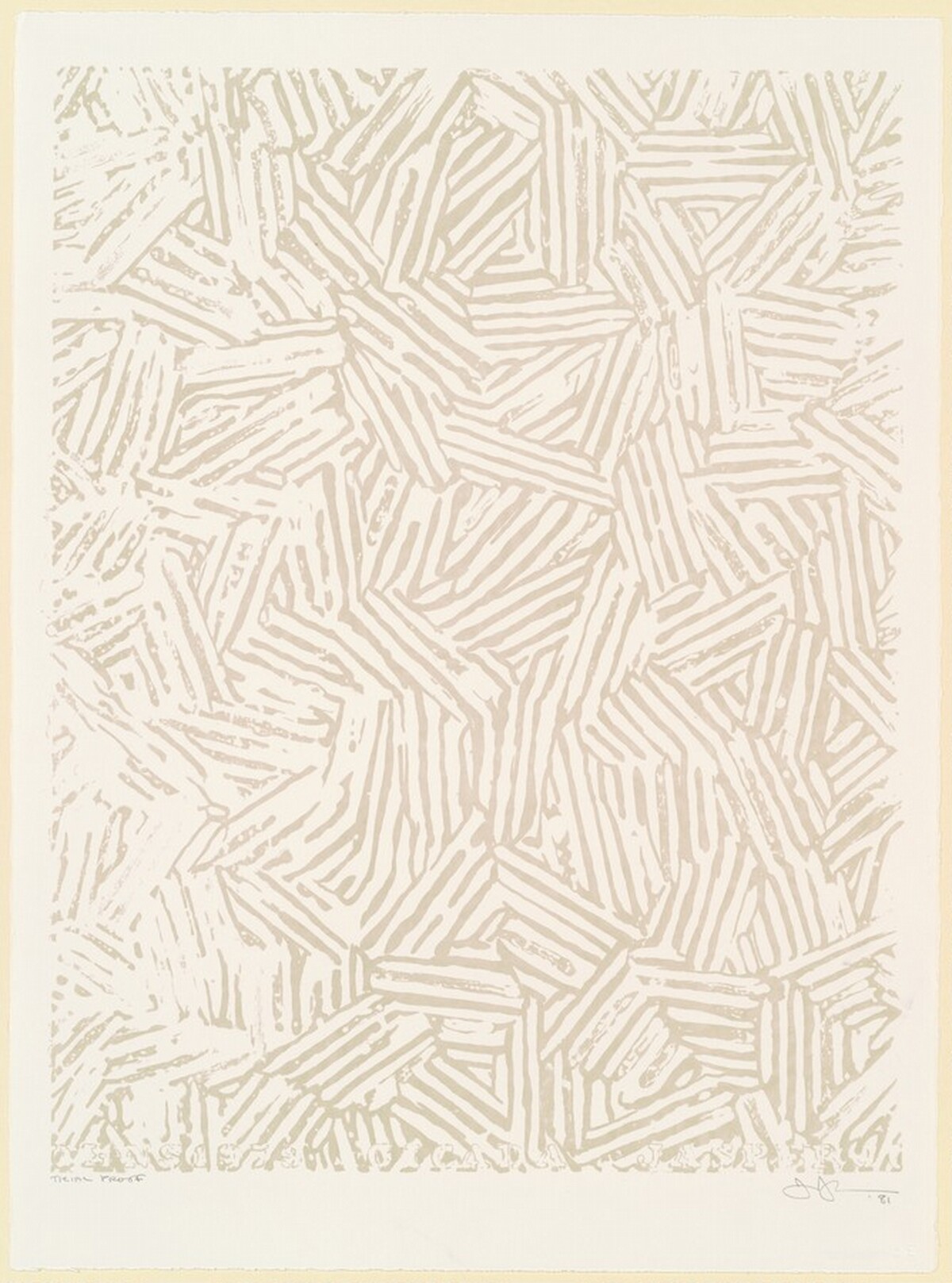 Cicada [trial proof] by Jasper Johns