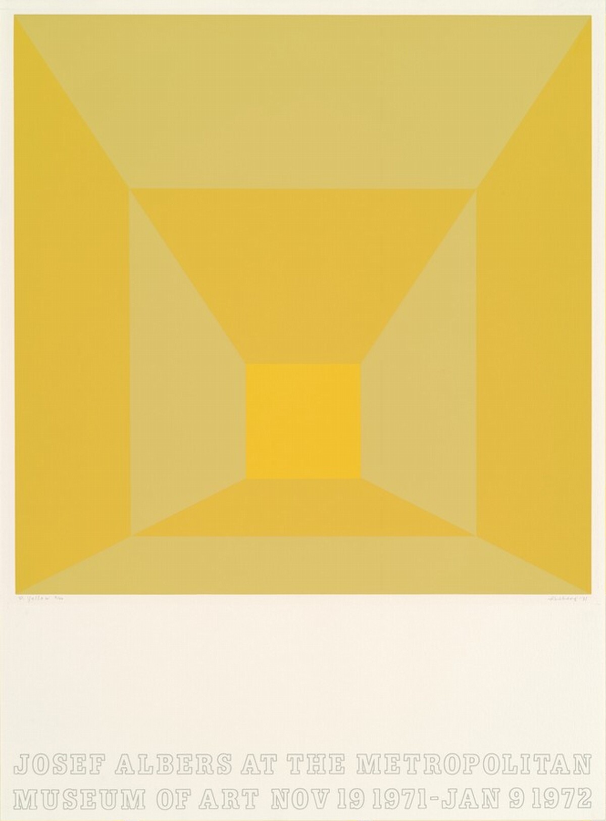 Josef Albers at the Metropolitan Museum of Art: P-Yellow by Josef Albers