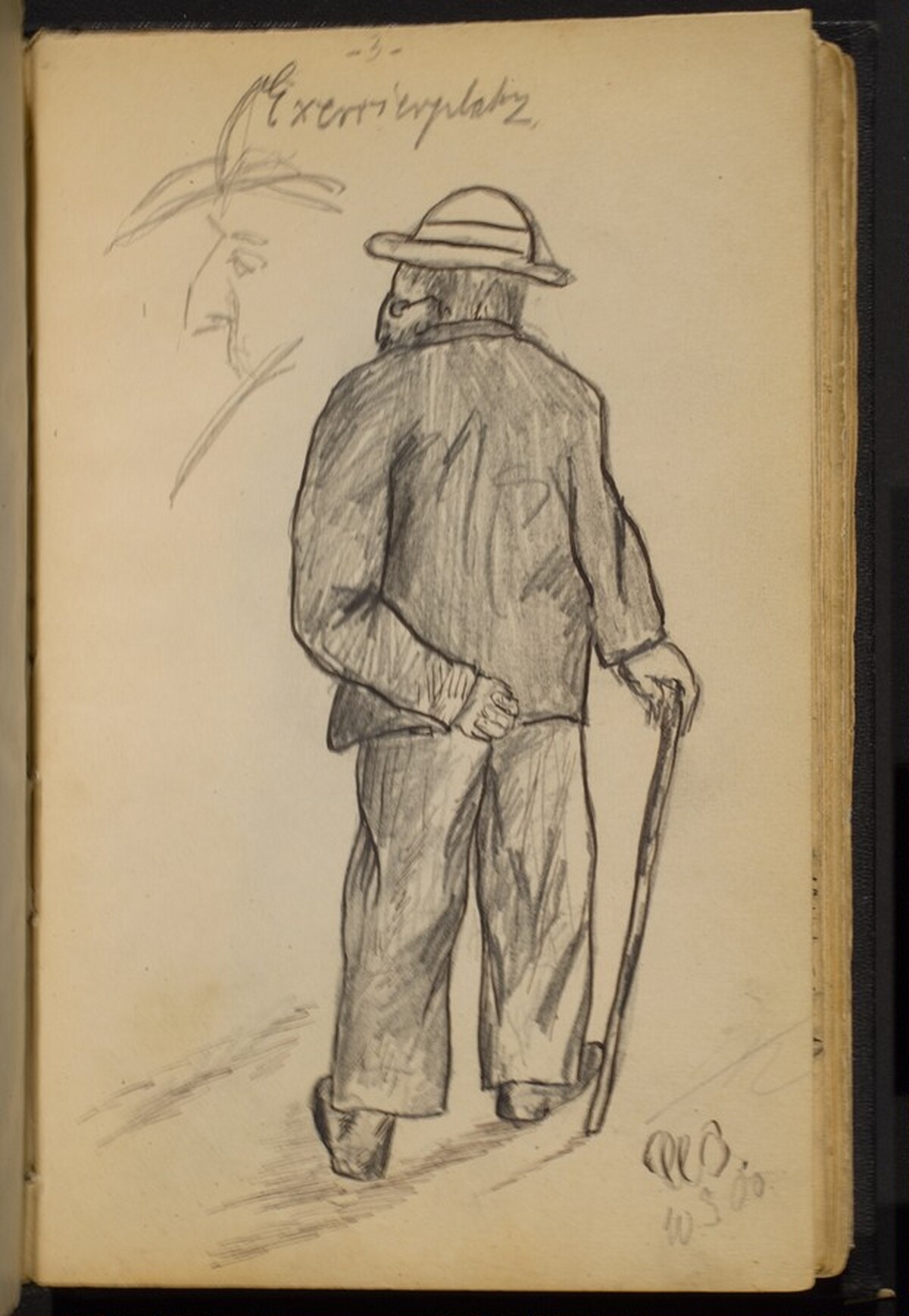 Man Walking with a Cane by Max Beckmann