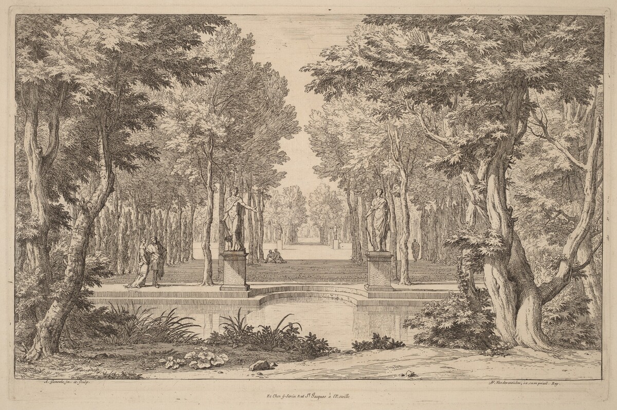 The Two Statues by Abraham Genoels II after Adam Frans van der Meulen