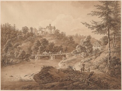 Rauenstein Castle Seen from the River's Edge