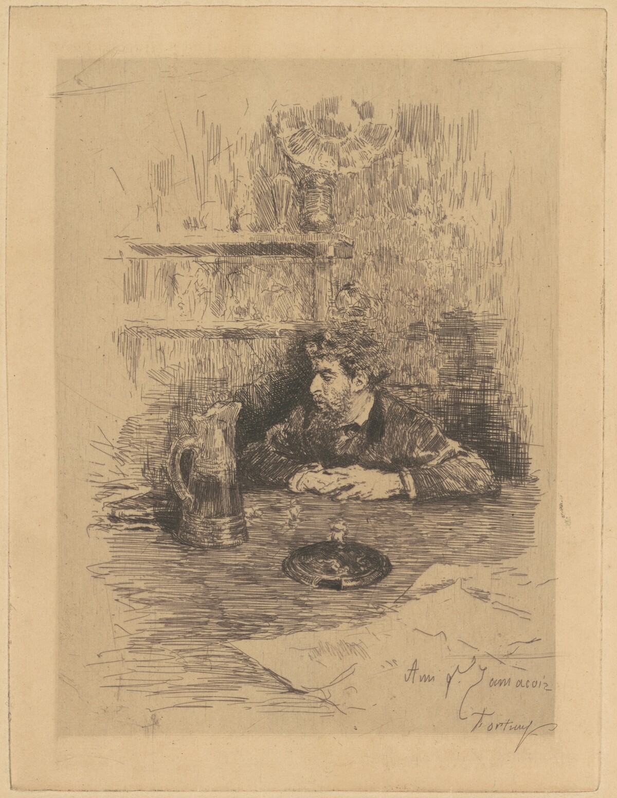 Ami Ed. Zamacois (Eduardo Zamacois y Zabala) by Mariano Fortuny Marsal