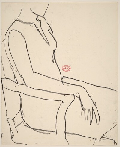 Untitled [woman seated in an armchair]
