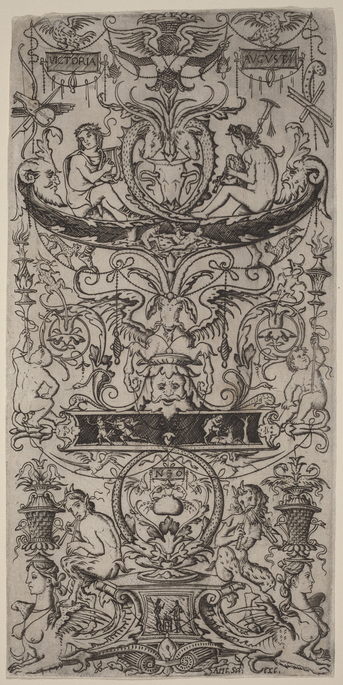 Ornament Panel: Victoria Augusta by Nicoletto da Modena