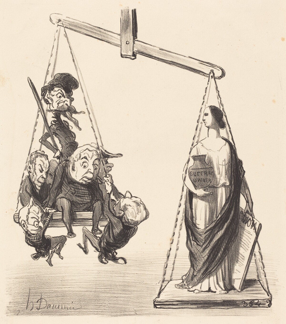 Suffrage universel (Universal Suffrage) by Honoré Daumier