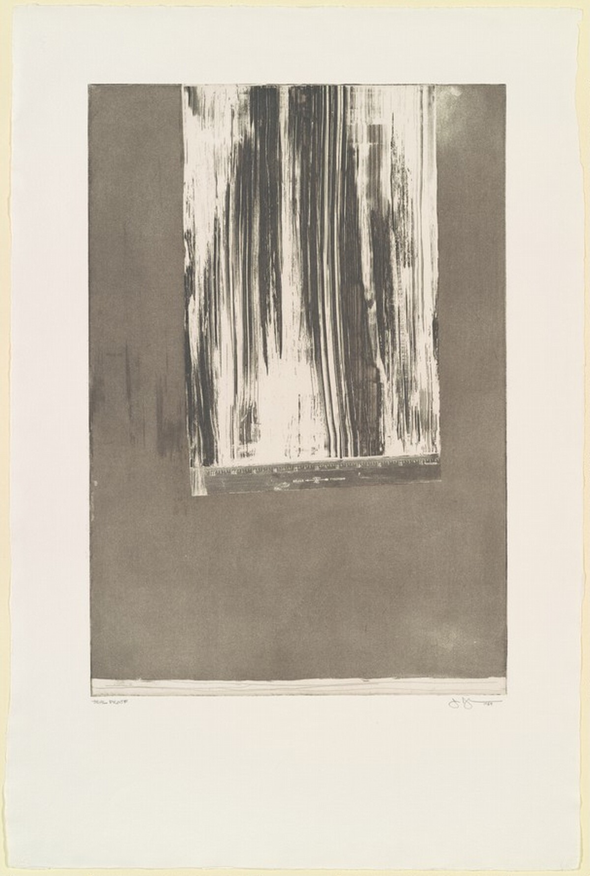 Untitled, Second State (Ruler) [trial proof] by Jasper Johns