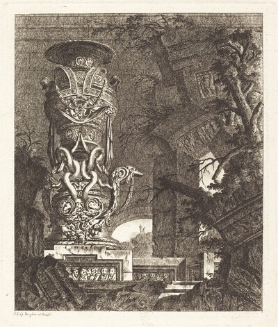 Vase Supported by Intertwined Serpents