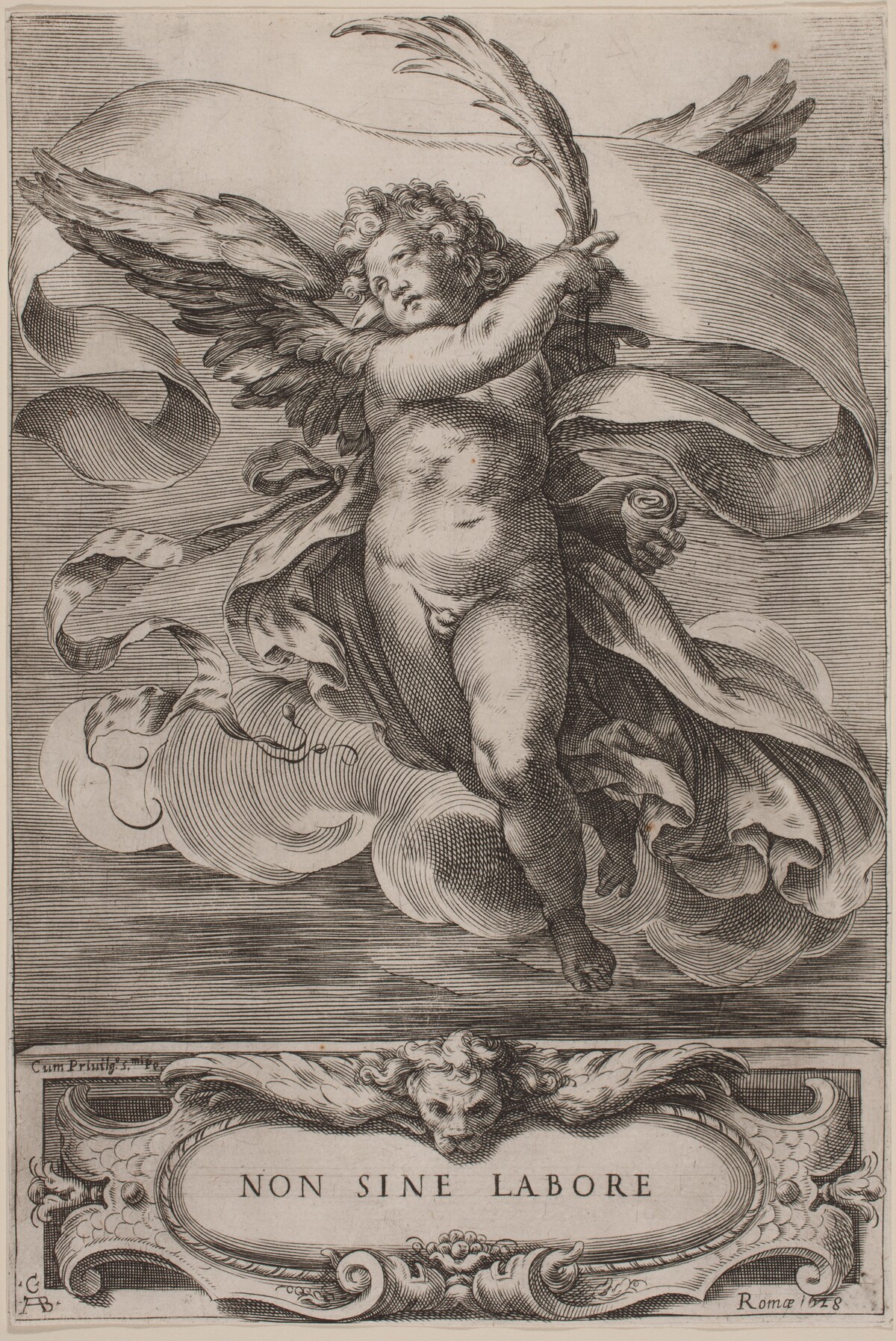 An Allegorical Figure: Non sine labore by Cherubino Alberti