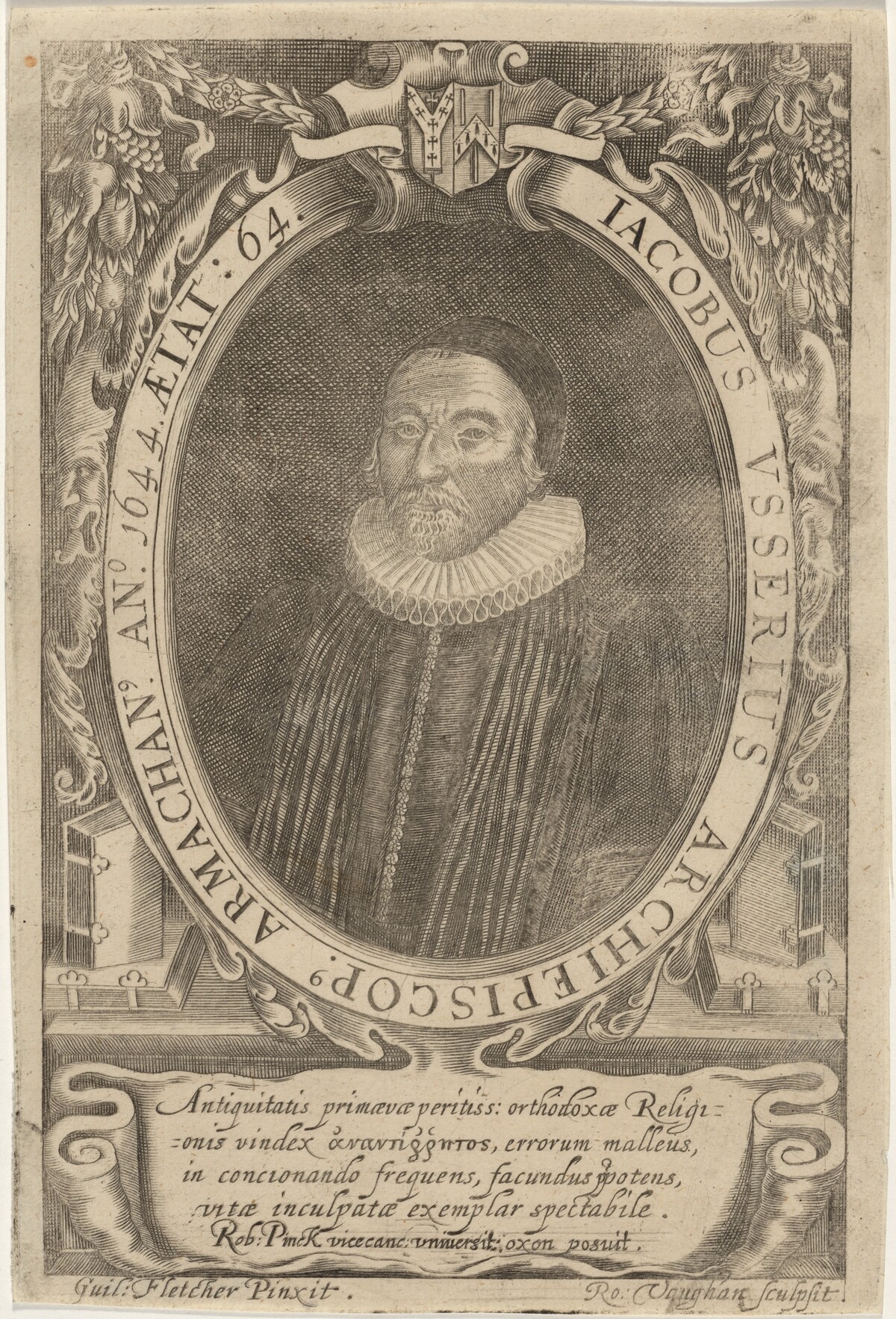 James Ussher, Archbishop of Armagh by Robert Vaughan after William Fletcher