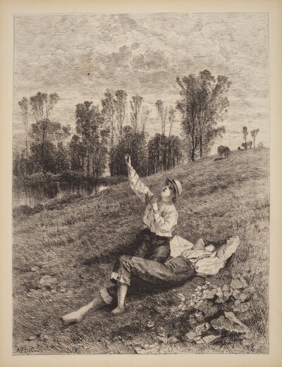 Untitled (Boys Flying a Kite)
