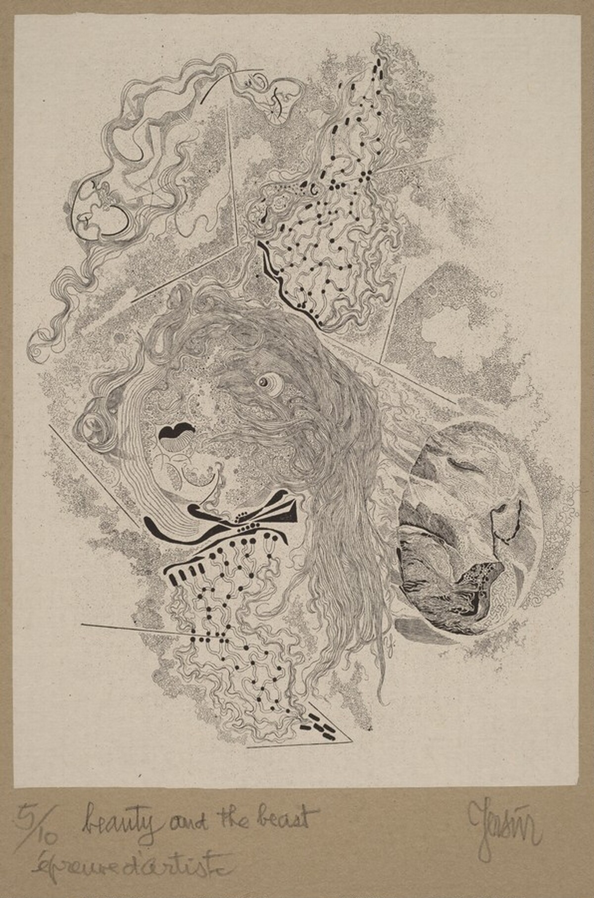 Beauty and the Beast by Albert Edgar Yersin