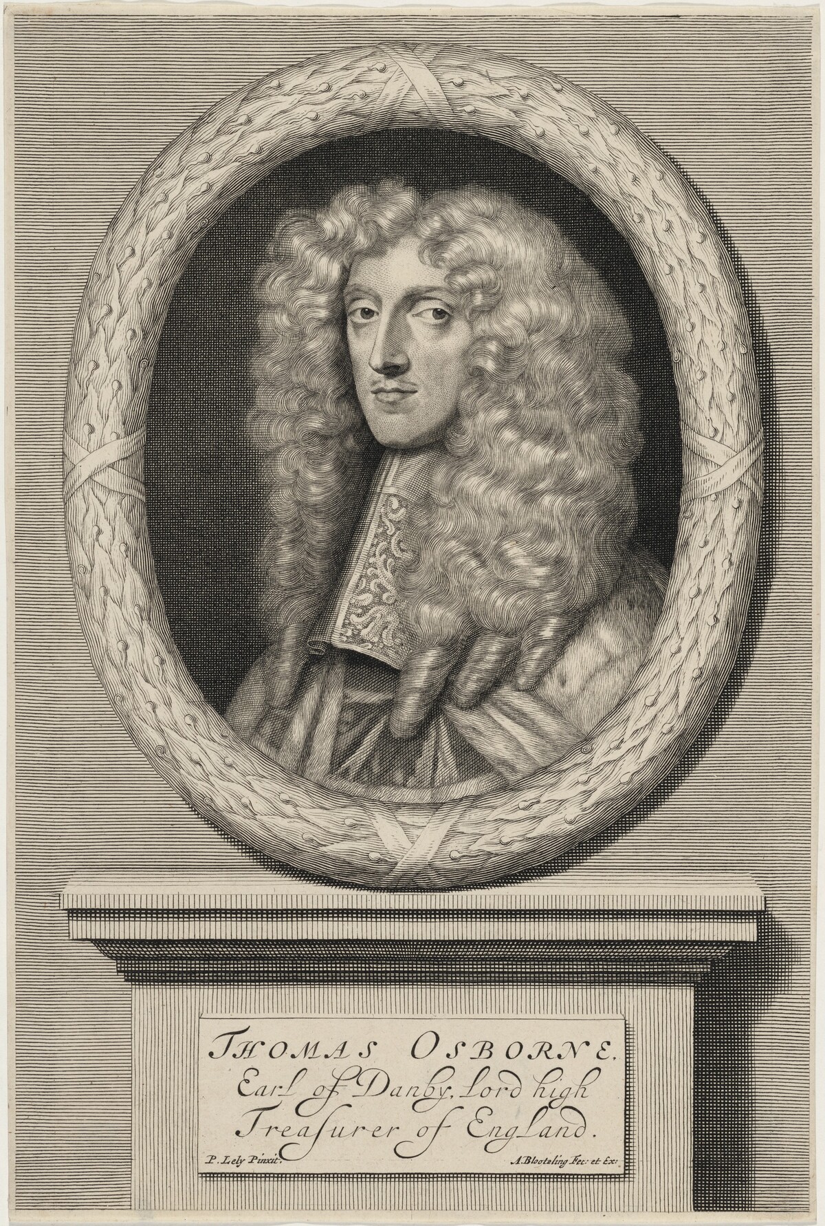 Thomas Osborne, First Duke of Leeds by Abraham Blooteling after Sir Peter Lely