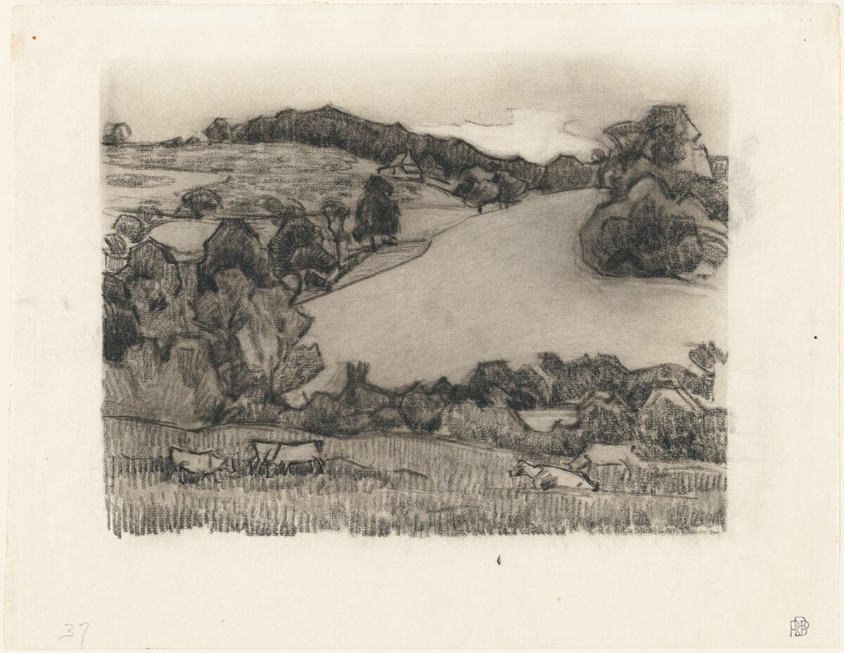 Across Bolham Water by Robert Polhill Bevan