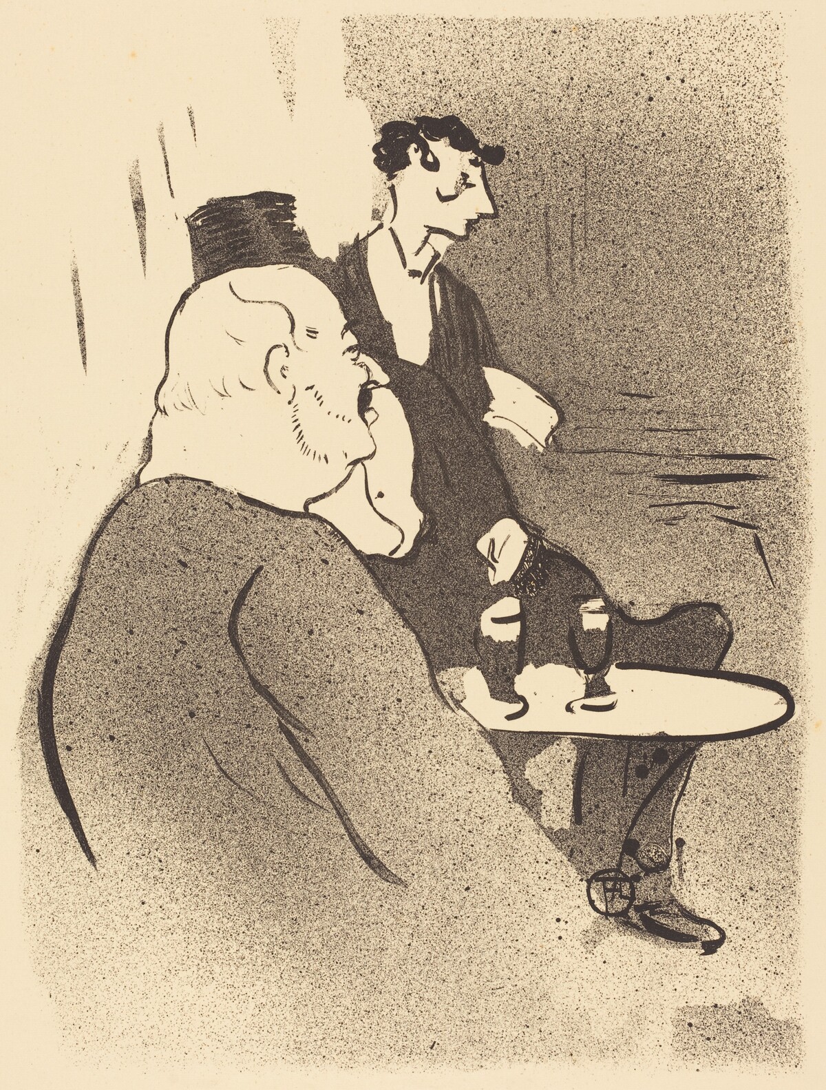 Ducarre at the Ambassadeurs (Ducarre aux ambassadeurs) by Henri de Toulouse-Lautrec