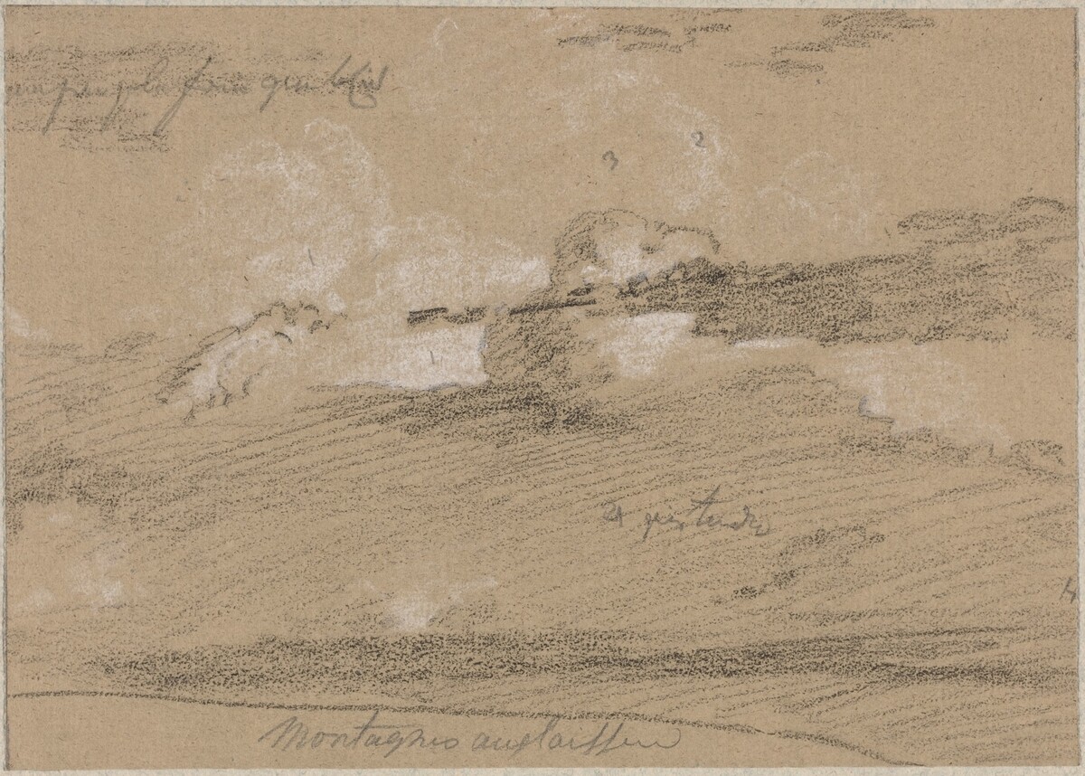 Study of Clouds above the Mountains by Jean Antoine Linck