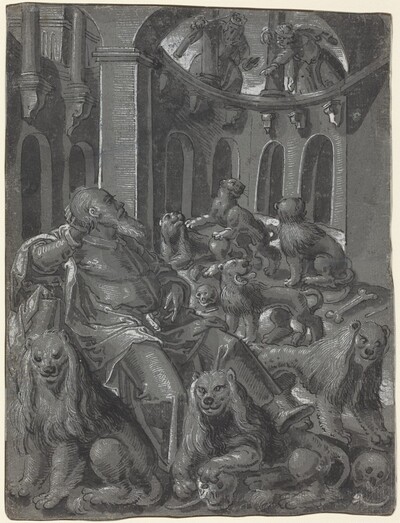 Daniel in the Lions' Den [recto]
