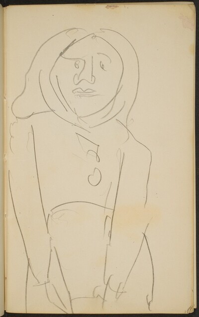 flüchtige Halbfigur mit Kopftuch (Woman with a Headscarf) [p. 7]