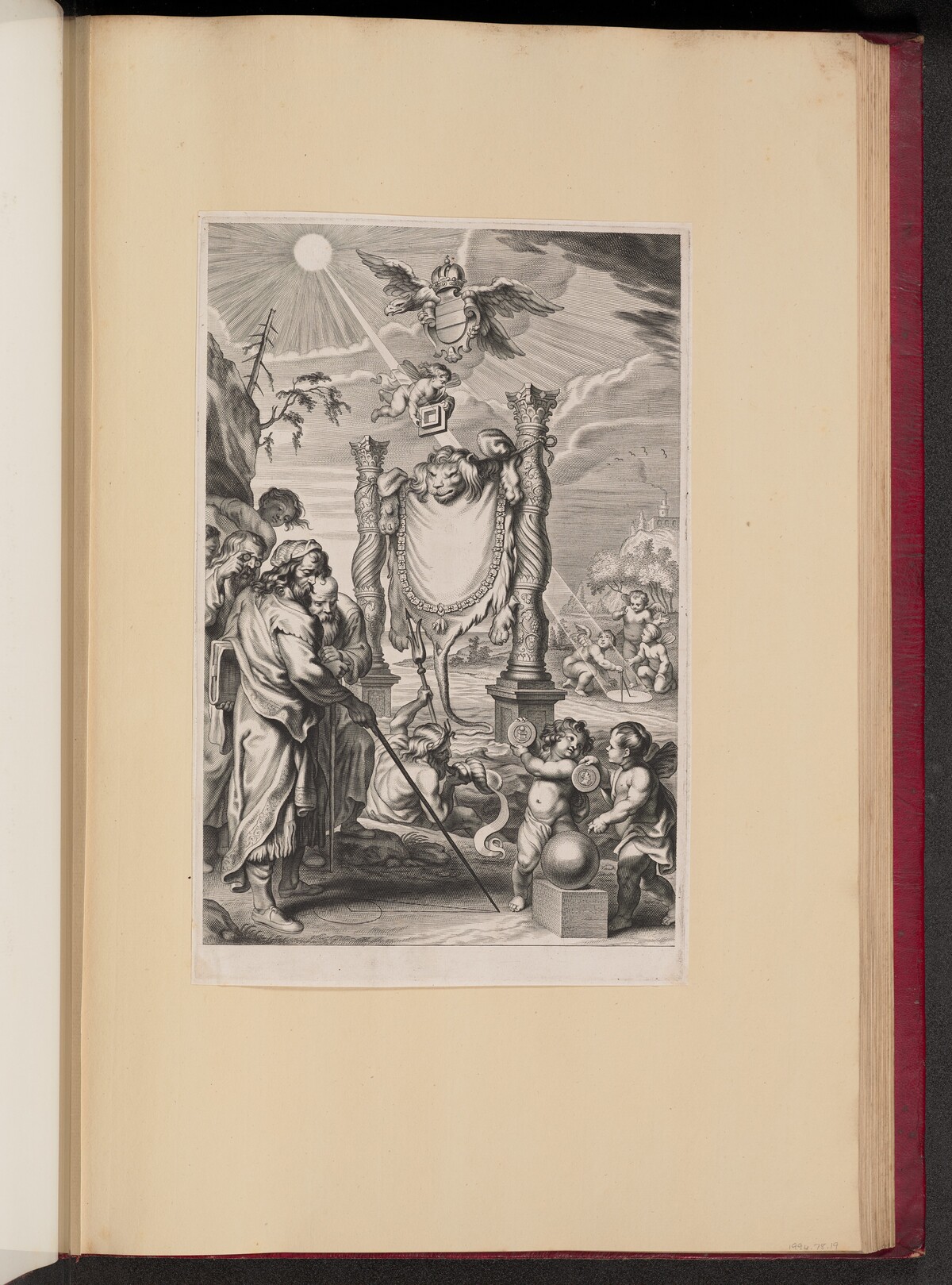 Title Page for G. de St. Vincent, Opus Geometricum Quadraturae Circuli by Cornelis Galle II after Abraham Diepenbeeck