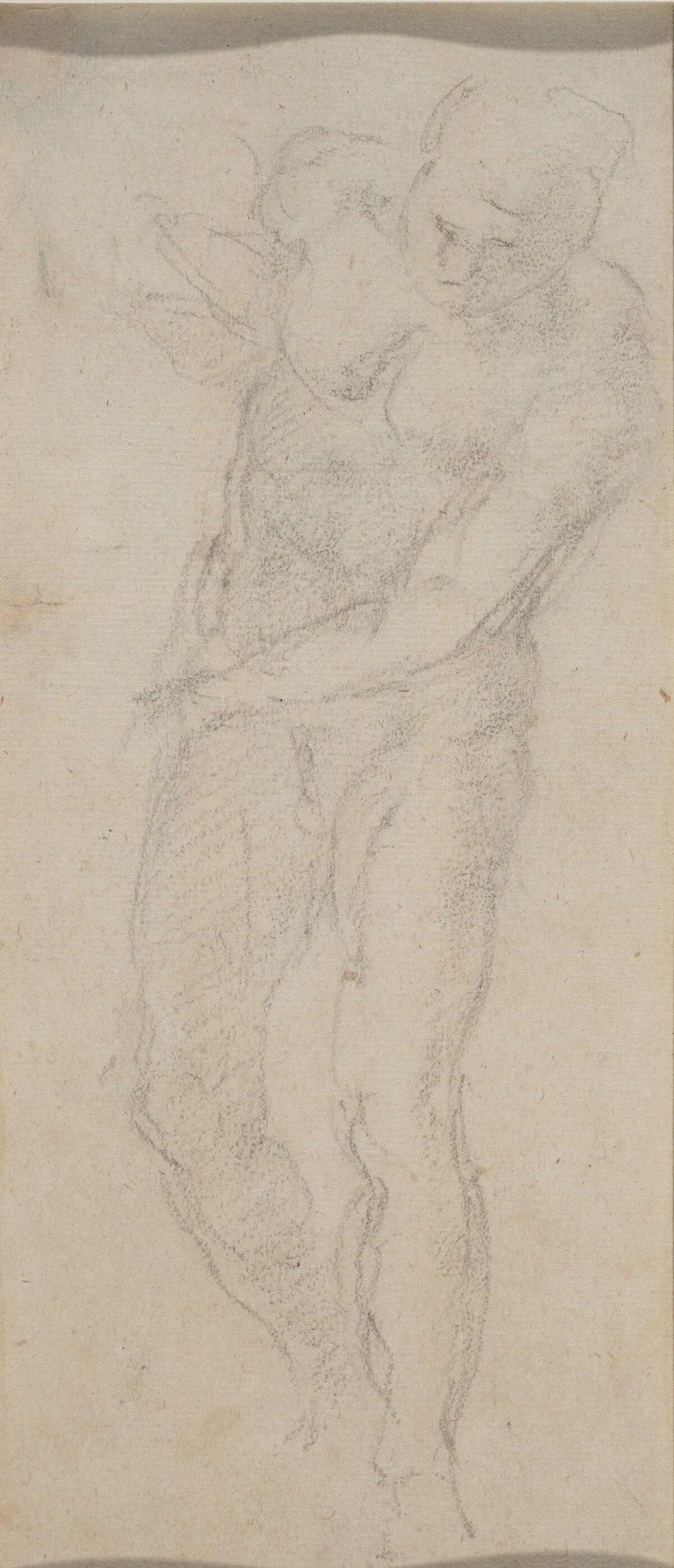 Male Nude [verso] by Michelangelo