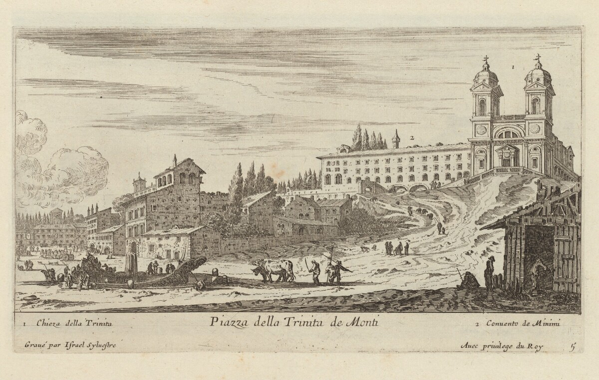 Piazza della Trinita de Monti by Israël Silvestre